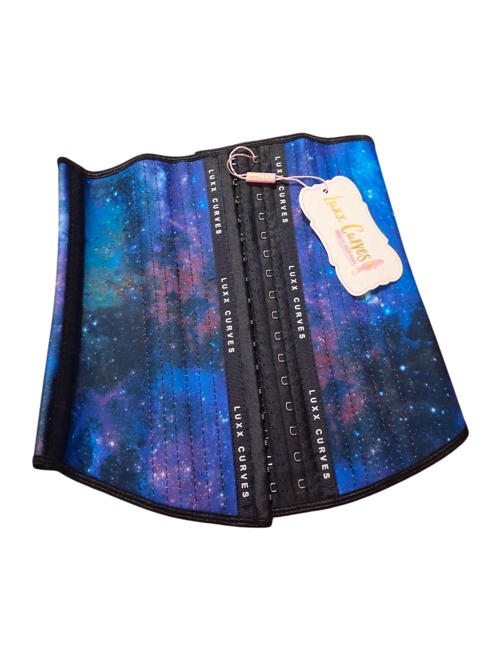 Luxx Curves Galaxy Waist Trainer - Blue Purple Nebula
